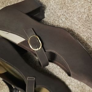 Brown Mary Jane shoe